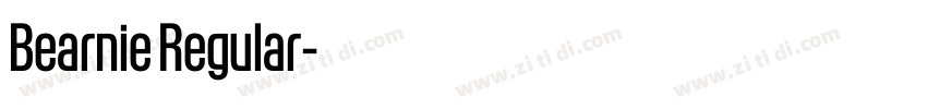 Bearnie Regular字体转换